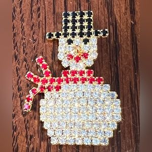 Vintage Snowman Pin
